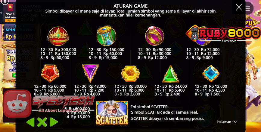 Cara Mudah Dapat Freespin Game Online Gates of Olympus 1000