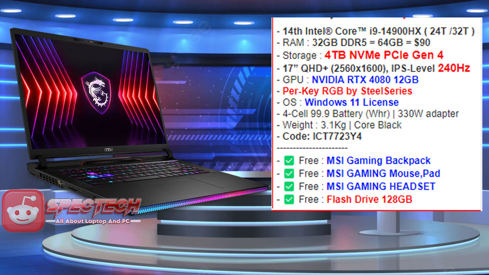 MSI GE78 HX 14VHG: Performa Unggul & Pengalaman Maksimal