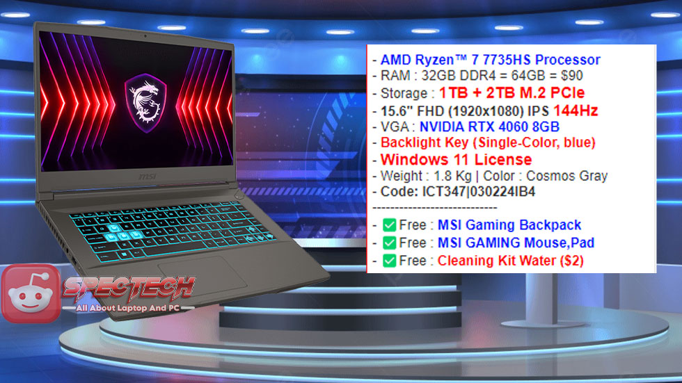 MSI Thin 15 B7VF: Laptop Gaming Tipis dan Performa Maksimal