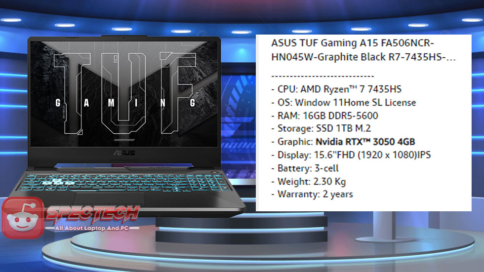 TUF Gaming A15 FA506NCR: Laptop Tangguh dan Terjangkau