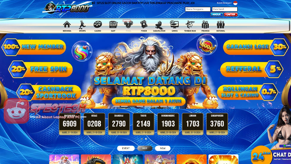 Pengalaman Bermain Slot Gacor Dalam Sebulan di Situs RTP8000